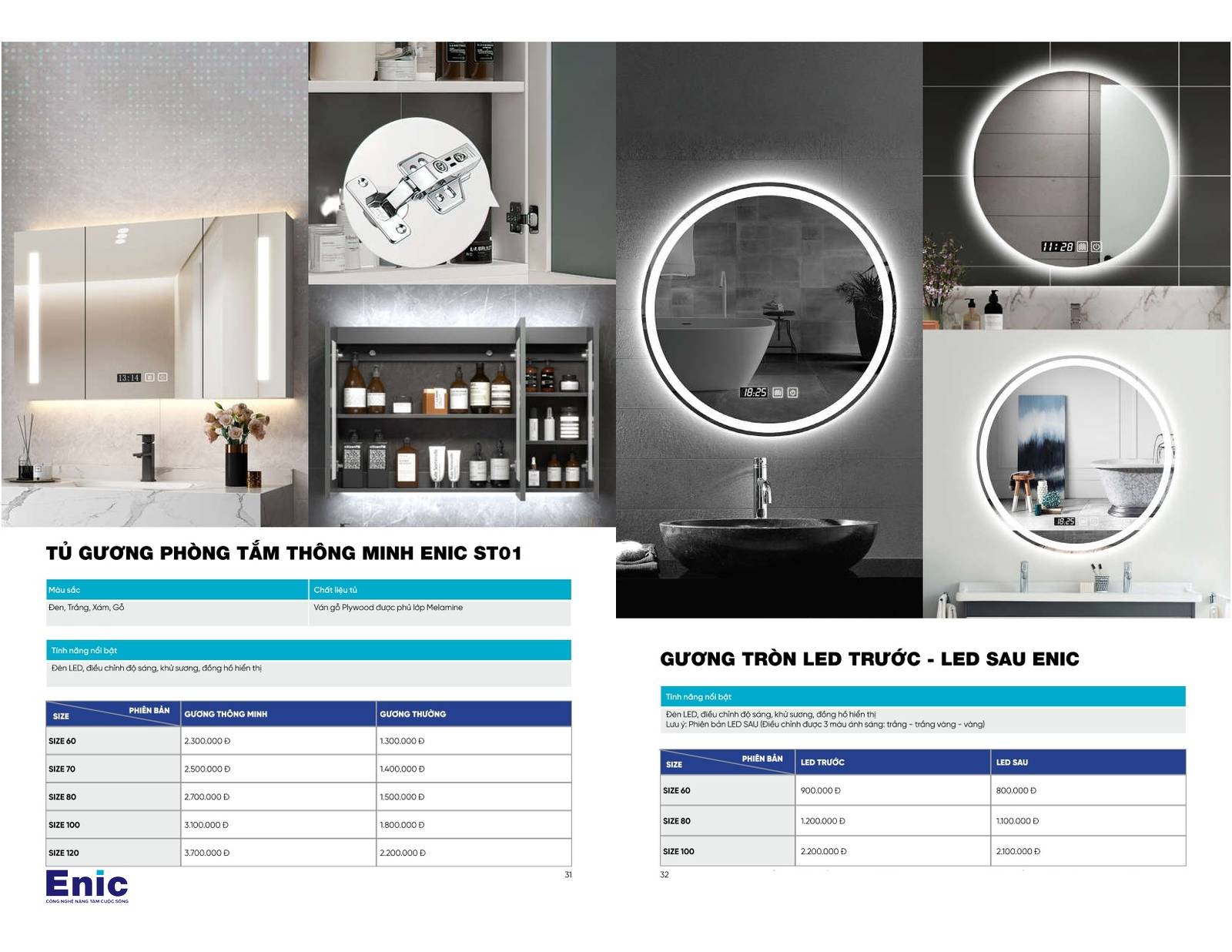 Thiết bị vệ sinh ENIC Catalogue và Bảng giá mới nhất 2024 /Page 16